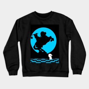 Blue Chess Knight Crewneck Sweatshirt